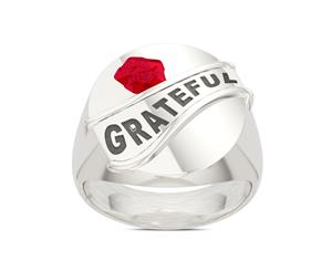 Grateful Dead Ring For Men In Sterling Silver Design by BIXLER - Sterling Silver