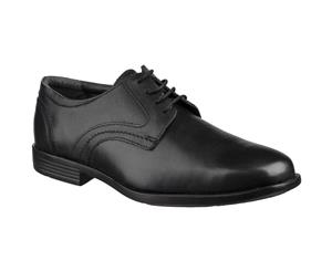 Grosvenor Mens Wilson Derby Padded Lightweight Lace Up Shoes - Black