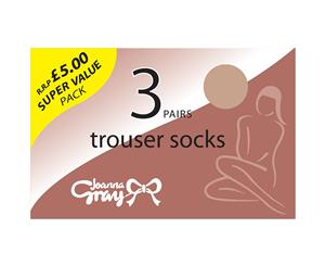 Joanna Gray Womens/Ladies 70 Denier Trouser Sock (3 Pairs) (Natural) - LW121