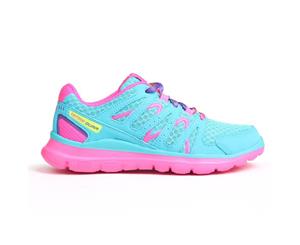 Karrimor Kids Duma Trainers Sneakers Child Girls Shoes Colour Contrasting - Teal/Pink