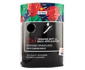 Le Tan 2-in-1 Tanning Mitt & Back Applicator