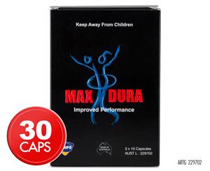 Max Dura Improved Performance 30 Caps