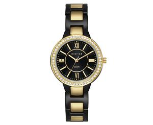 Mestige Women's 30mm The Delaney Stainless Steel Watch w/ Swarovski Crystals - Gold