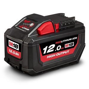 Milwaukee 18V 12.0Ah Red Lithium-Ion High Output Battery M18HB12