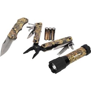 Mossy Oak Multi-Tool Torch and Knife 3 Piece Pack