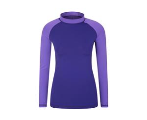 Mountain Warehouse Womens Rash Vest Upf 50+ with Quick Drying Soft & Comfortable - Light Purple