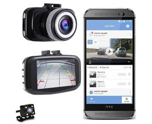 New Release Wi-Fi Dash Camera with Dual Front Dashcam & Rear Reversing Cameras
