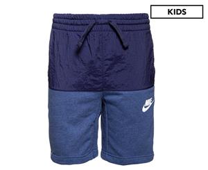 Nike Boys' Advance Shorts - Midnight Navy/White