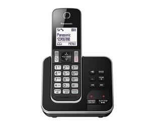 Panasonic KX-TGD320ALB Single Handset Cordless Phone with Answering Machine