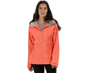 Regatta Womens/Ladies Birchdale Waterproof Durable Hooded Jacket Coat - NeoPch/NeoPc