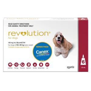 Revolution for Dogs Red 10.1 - 20 kg 6 pack