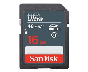 SDSDUNB-016G SANDISK 16GB SDHC Class 10 Ultra 48MB/S