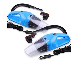 SOGA 2x 12V Portable Handheld Vacuum Cleaner Car Boat Vans Blue
