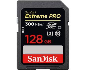 SanDisk 128GB 300MB/s Extreme PRO UHS-II SDXC Memory Card - SDSDXPK-128G