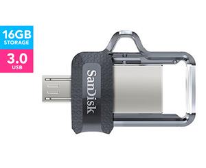 SanDisk OTG Ultra 16GB Dual USB Drive 3.0 For Andoid Phones