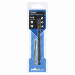 Sutton Tools 6.8mm M8 1/4 Hex Impact Tap And Drill Set