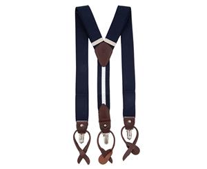 Tommy Hilfiger Men's Convertible Suspenders - Navy
