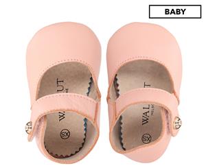 Walnut Melbourne Baby Girls' Maggie Leather Mary Jane Shoes - Blush