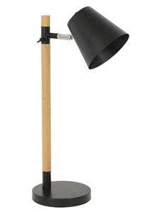 Willow 1 Light Table Lamp in Ashwood/Black