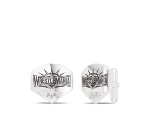 Wrestle Mania Diamond Cuff Links For Men In Sterling Silver Design by BIXLER - Sterling Silver