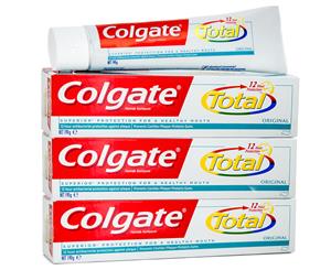 3 x Colgate Total Toothpaste 190g
