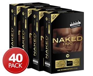 4 x 10pk Four Seasons Naked Duo Condoms