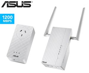 ASUS AV2 1200Mbps WiFi Powerline Adapter Kit - White