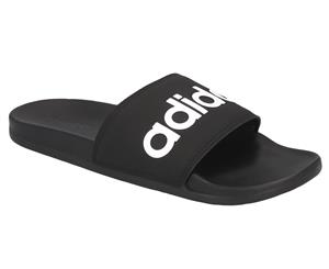 Adidas Adilette Comfort Slides - Core Black/Footwear White