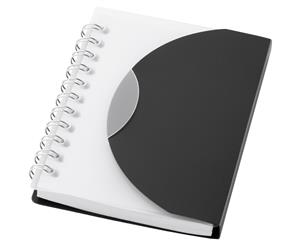 Bullet Post A7 Notebook (Solid Black/Transparent) - PF503