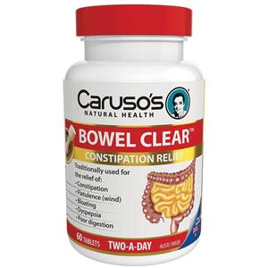 Carusos Natural Health Quick Cleanse Bowel Clear 60 Tablets