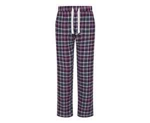 Comfy Co Womens/Ladies Gals Flannel Pyjama Pants (Navy/Pink) - RW6225