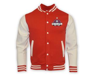 Croatia College Baseball Jacket (red)
