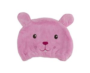 Dilly's Collections Baby Toddler Hair Turban Drying Cap - Pink