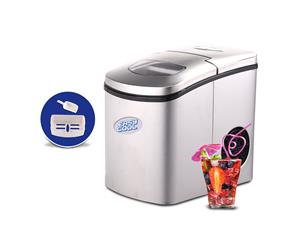 Easy Cool Automatic 2L Ice Cube Maker Machine Stainless Steel - Silver