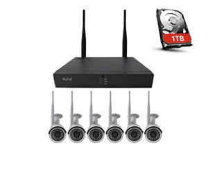 Elinz 8CH CCTV Wireless Security System 2MP IP WiFi 6x Camera 1080P NVR Outdoor 1TB H265