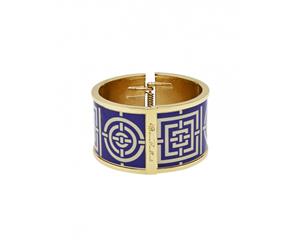 Florence Broadhurst Circles And Squares Bangle With Giftbox With Polished Enamel