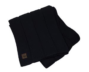 Goorin Brothers Aegan Sea Scarf Authentic Rib Knit - Black