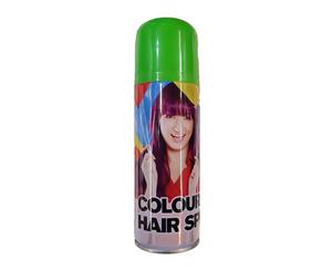 Green Colour Hair Spray 85g Great for Parties Dance Groups and Events - Green