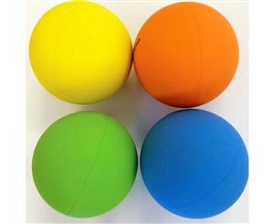 High Bounce Hand Balls | 4 Colour Pack - Rubber Bouncing Ball Set Handballs