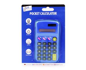 Just Stationery Pocket Calculator (Blue) - SG12062