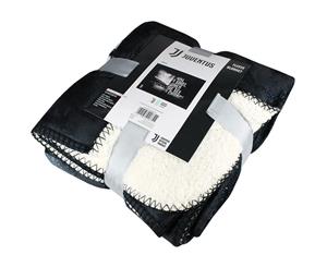 Juventus Fc Sherpa Fleece Blanket (Black/White) - TA3524