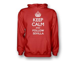 Keep Calm And Follow Sevilla Hoody (red)