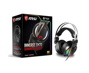 MSI Immerse GH70 Gaming Headset with Hi-Res High Quality Speaker for PC & Mobile - GH70