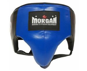 Morgan Platinum Leather Abdo Guard - Blue