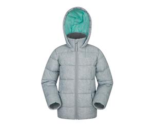 Mountain Warehouse Kids Padded Jacket Fleece Lined Insulated Girls Boys Coat - Grey