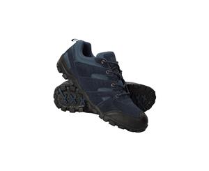 Mountain Warehouse Mens Lightweight Outdoor Walking Shoes w/ Mesh & Suede Upper - Navy