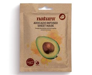 Natura Avocado Infused Sheet Mask Biodegradable Vegan Friendly Plant Based