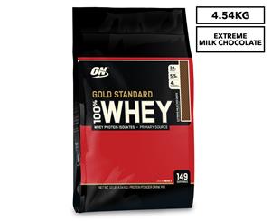 Optimum Nutrition Gold Standard 100% WPI Extreme Milk Chocolate Protein Powder 4.54kg