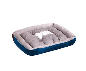 PawZ Heavy Duty Pet Bed Mattress Dog Cat Pad Mat Cushion Size Large Navy Blue