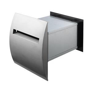 Sandleford Silver Sparta Front And Back Letterbox With Telescopic Sleeve